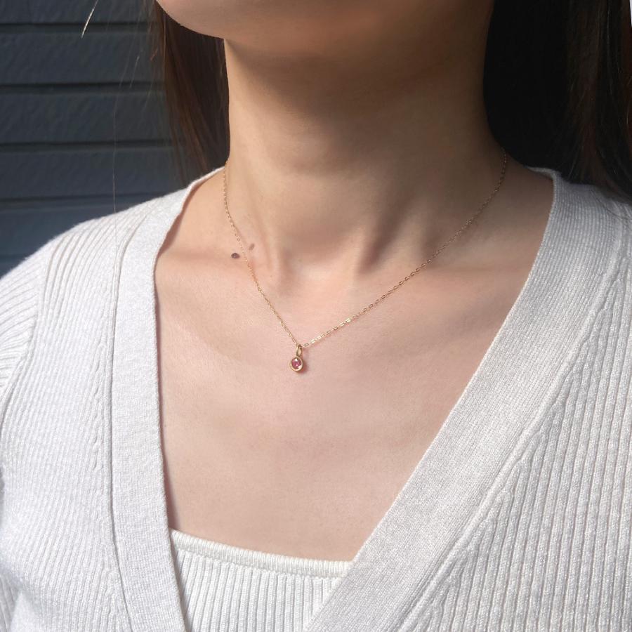 K18 ピンクサファイア ラウンド ペンダントトップ : ユキコ オオクラ