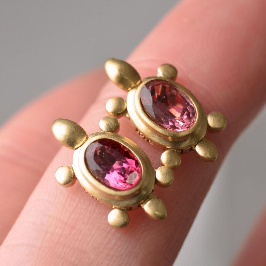 K18 ラッキーモチーフ亀 ペンダントトップ : ユキコ オオクラ 大倉珊瑚