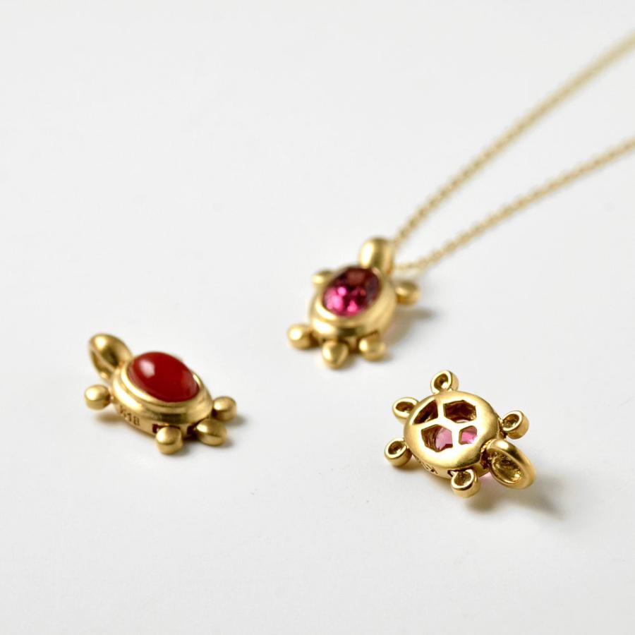 K18 ラッキーモチーフ亀 ペンダントトップ : ユキコ オオクラ