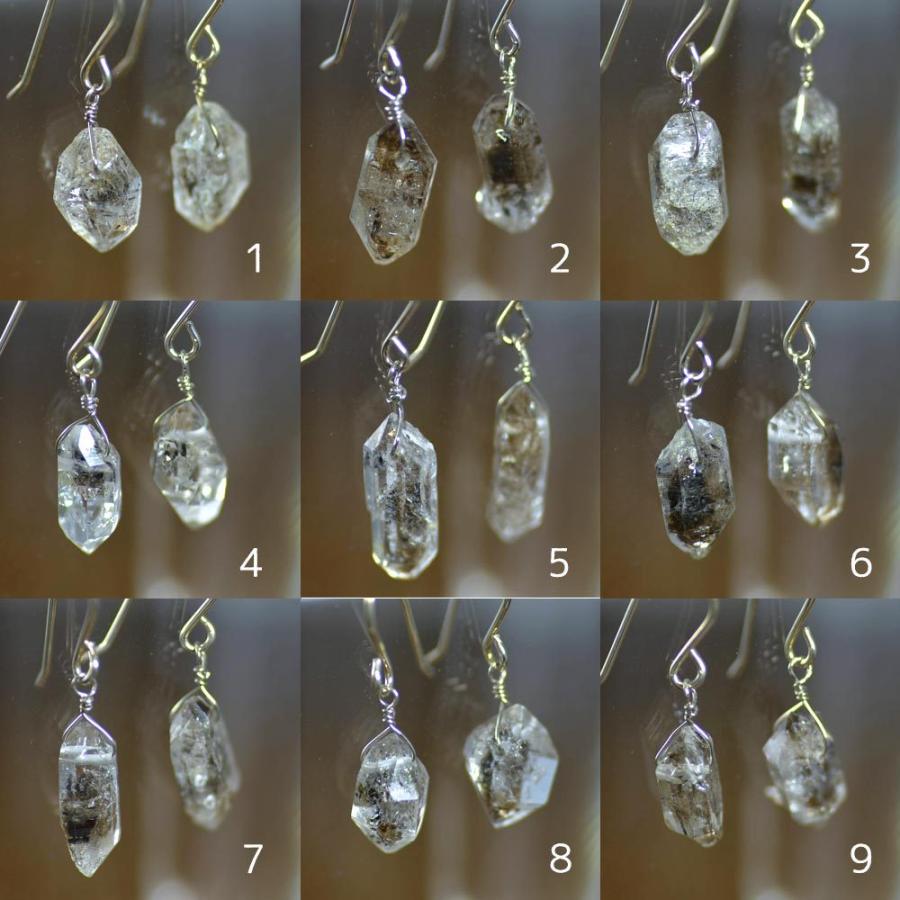 ハーキマー ダイヤモンド ピアス 大 : ユキコ オオクラ 大倉珊瑚店