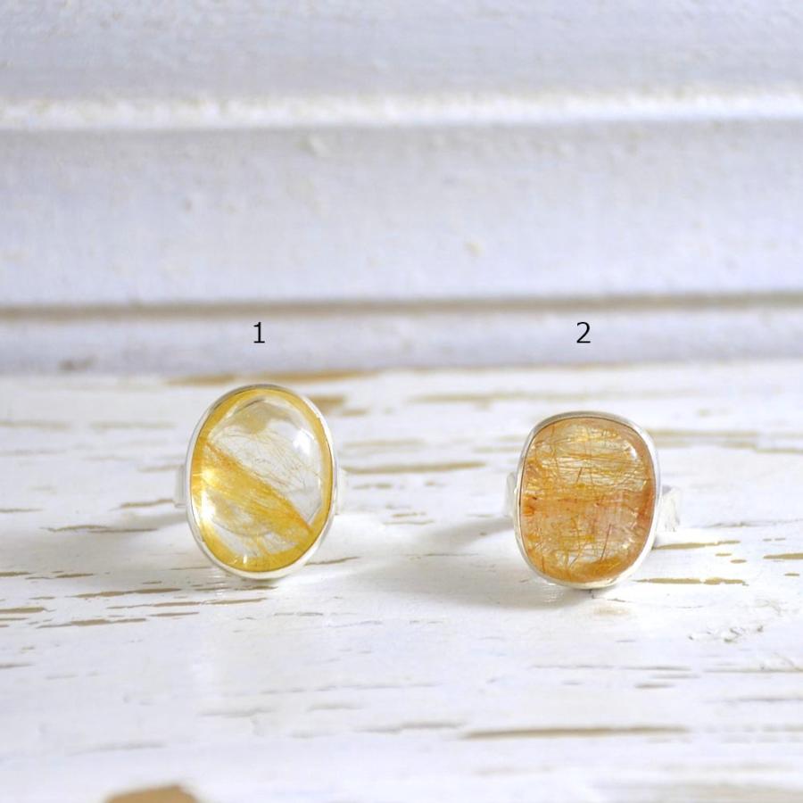 『ルチルクォーツ』の天然石リング　　シルバー925 楽天市場】ルチルクォーツ リング 指輪 シルバーリング シルバー