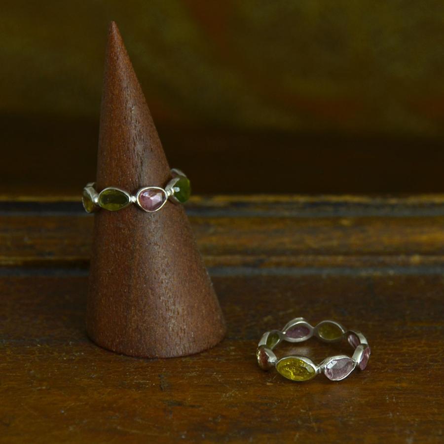 SV シルバー 925 トルマリンエタニティ リング : ユキコ