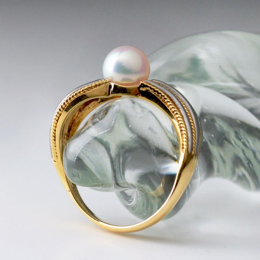 パール　真珠　指輪　pt900　k18 PT900 K18 パール リング : ユキコ オオクラ 大倉珊瑚店 - 通販