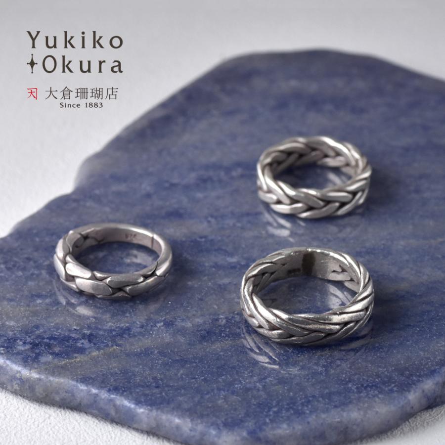 シルバー925 ハンドメイド デザインリング : ユキコ オオクラ 大倉珊瑚