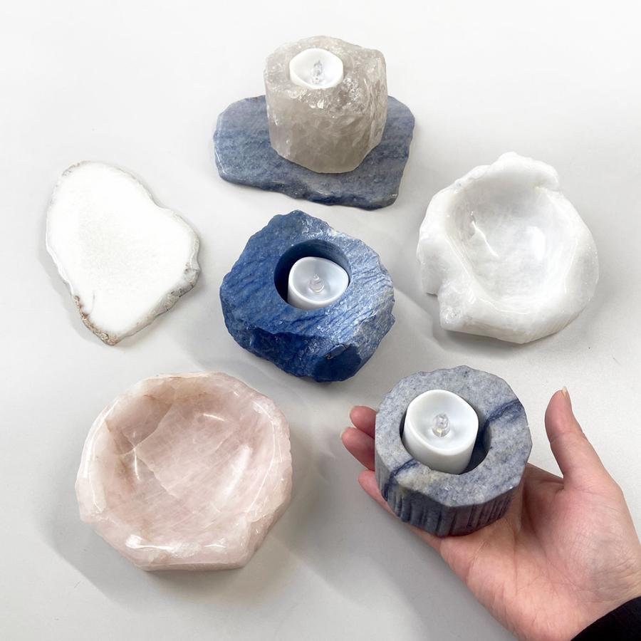 水晶 キャンドルホルダー(M) : ユキコ オオクラ 大倉珊瑚店 - 通販