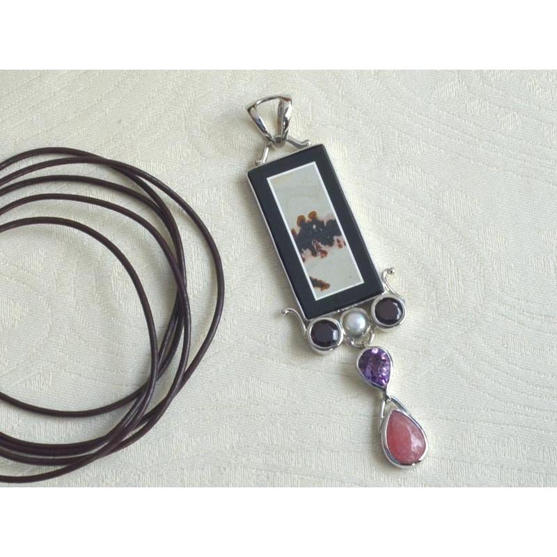 格安人気 Sv シルバー 925 シーナリージャスパー ロードクロサイト ガーネット 淡水 パール アメシスト ペンダント トップ 革ひも 付き Yo Hd 0296 ユキコ オオクラ アウトレット 通販 Yahoo ショッピング 本店は Www Doctor Plan Com