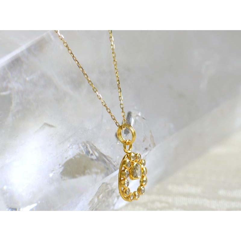 K18 ブラウンダイヤ ペンダント チャーム : ユキコ オオクラ 大倉珊瑚