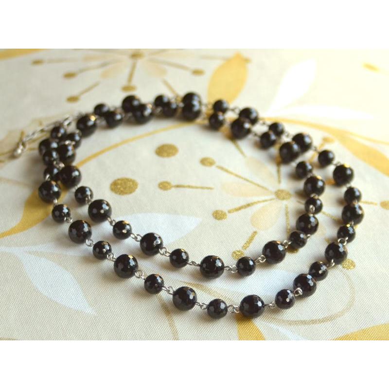 天然石トルマリンネックレス　ロングネックレス　大粒　キ82 天然石トルマリンネックレス ロングネックレス 大粒 キ82 きらめく