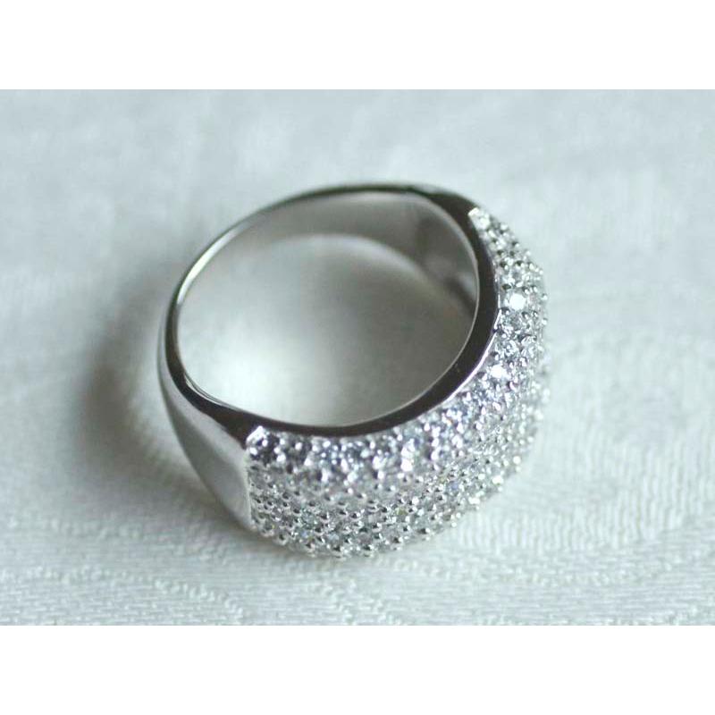 セミクリスタルオパール　シルバーリング　キュービックジルコニア8 個付 セミクリスタルオパール シルバーリング キュービックジルコニア