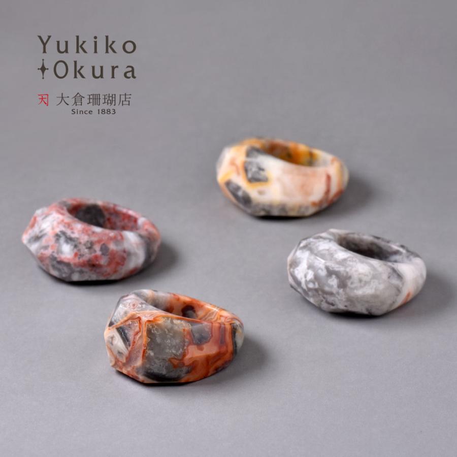 クレイジーレースアゲイトくり抜き くりぬき リング Yo Rg 0412 ユキコ オオクラ 大倉珊瑚店 通販 Yahoo ショッピング