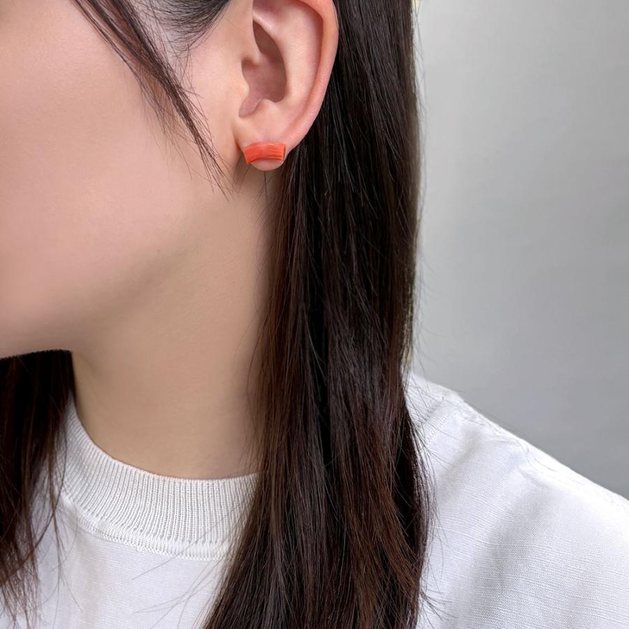 K18 深海珊瑚 枝 ピアス : ユキコ オオクラ 大倉珊瑚店 - 通販