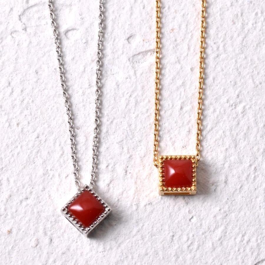 珊瑚 k18 pt900 ペンダント 受注生産できます！PT900/K18 血赤珊瑚 スクエアーペンダントトップ