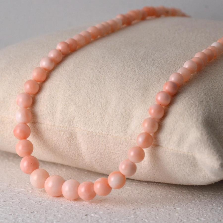 艶々✨桃珊瑚 丸玉 沖縄県産 グラデーション ネックレス＆イヤリング 51C4yl7cmzL.jpg_BO30,255,255,