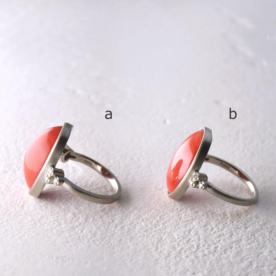 Pt 900 血赤 珊瑚 カボション カット リング 11.5 号サイズ 楽天市場