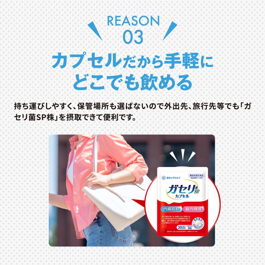 ガセリ菌spカプセル 6袋 雪印メグミルク 雪印 メグミルク 公式 ガセリ菌SP株 カプセル 機能性