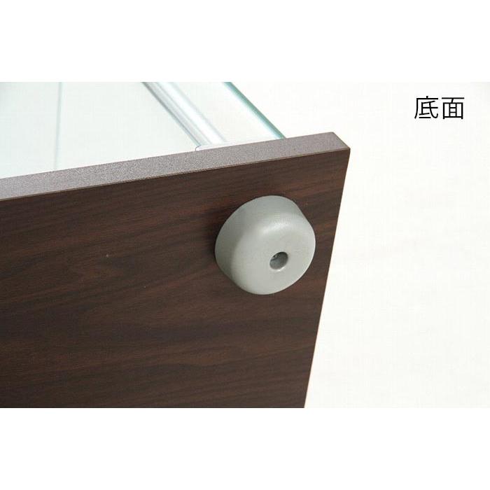 ガラス コレクションケース 3段 背面ミラー付き ＜鏡 透明 フィギュア