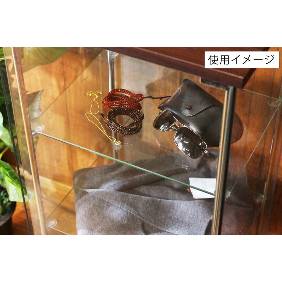 4面　ガラス　コレクションケース　3段　　＜ガラス 透明 フィギュア コレクション 趣味 ディスプレイ 収納 飾る ラック BOX 96049＞_14