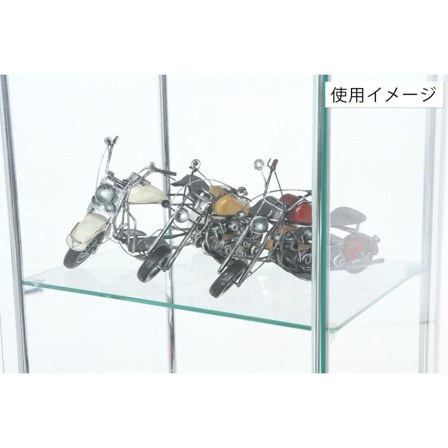 4面　ガラス　コレクションケース　3段　　＜ガラス 透明 フィギュア コレクション 趣味 ディスプレイ 収納 飾る ラック BOX 96049＞_5