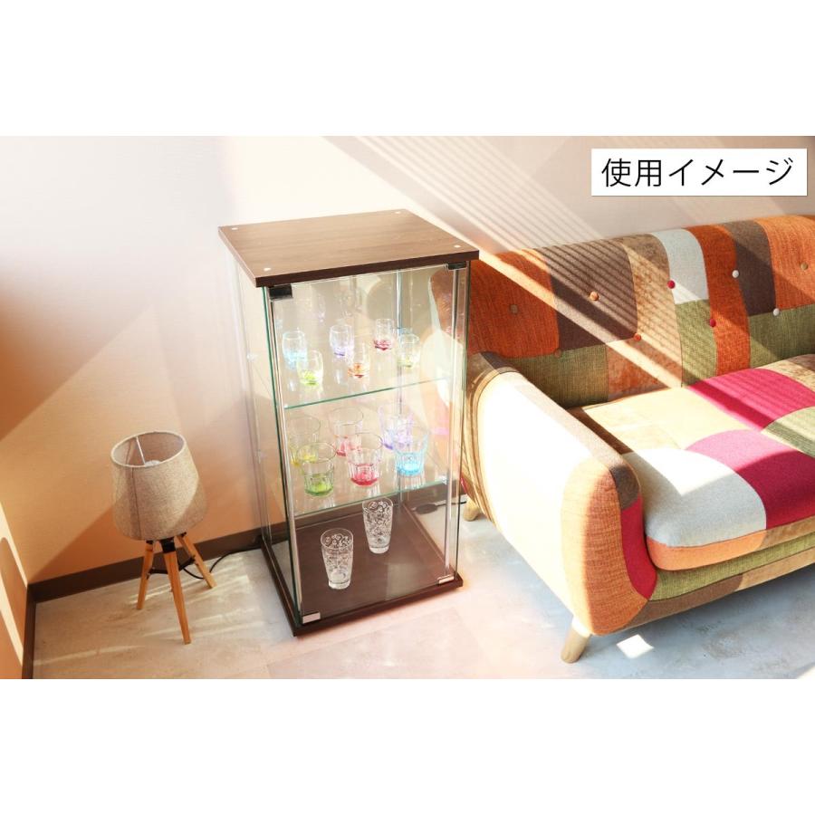 4面　ガラス　コレクションケース　3段　　＜ガラス 透明 フィギュア コレクション 趣味 ディスプレイ 収納 飾る ラック BOX 96049＞_8