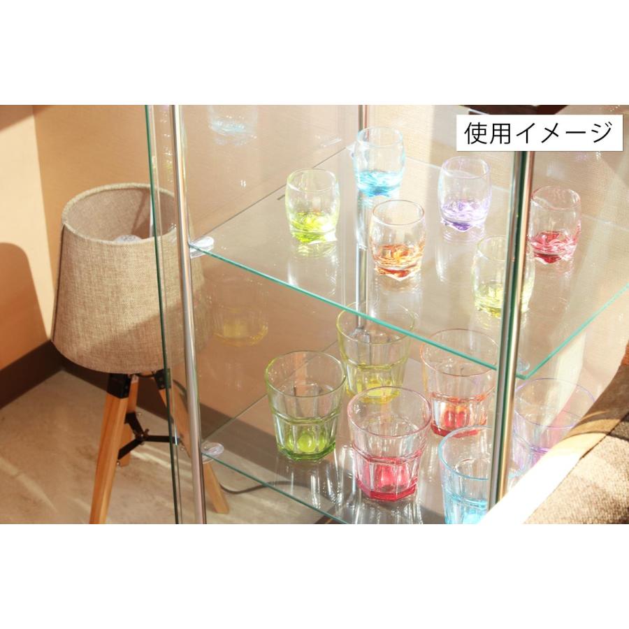 4面　ガラス　コレクションケース　3段　　＜ガラス 透明 フィギュア コレクション 趣味 ディスプレイ 収納 飾る ラック BOX 96049＞_9