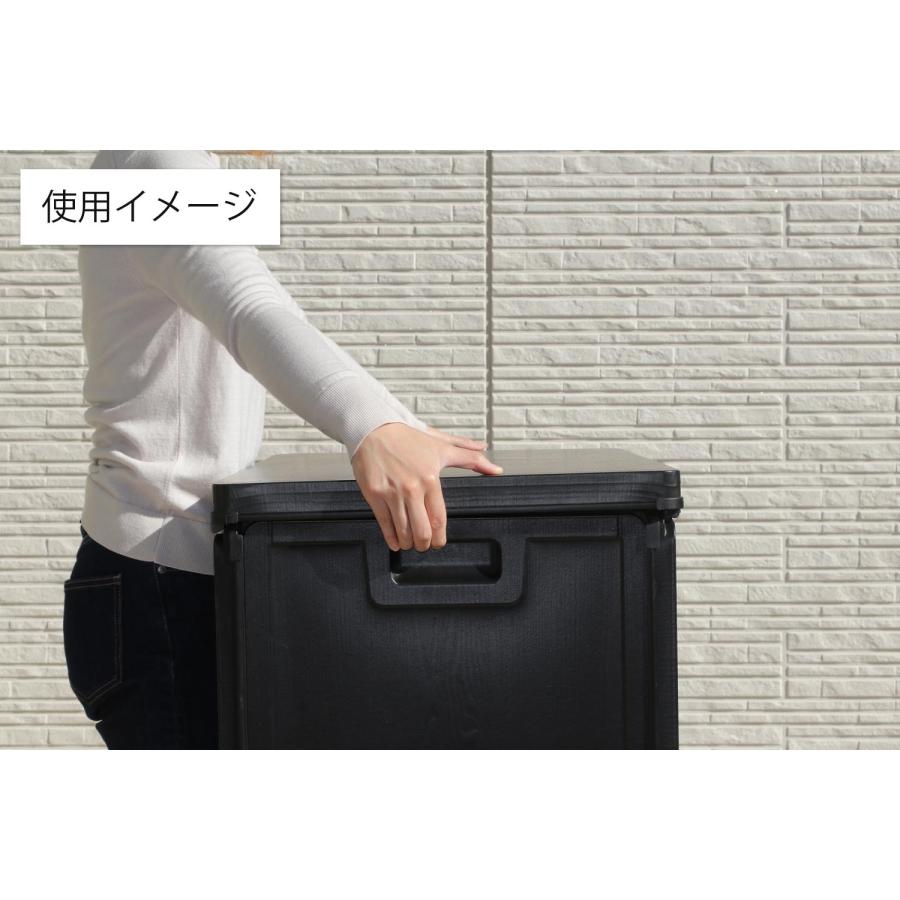 収納BOXベンチ BK 270L 38357-55253 椅子 スツール 収納 倉庫 ベンチ
