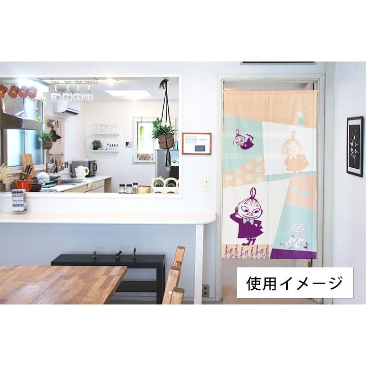 ムーミン MOOMIN のれん リトルミイ-littleMys 幅85cm×丈150cm juuku