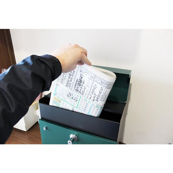 壁掛けポスト マグネット付き yama ＜ポスト 壁掛け 玄関 郵便受け
