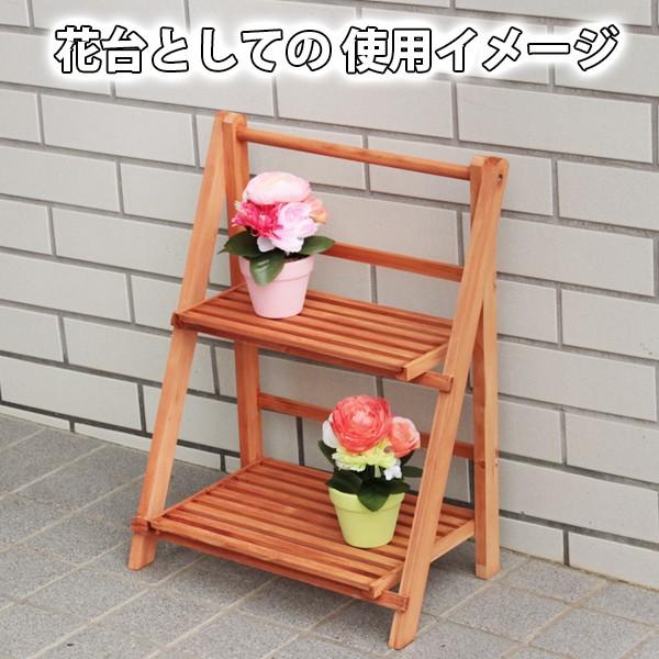 折りたたみ マルチラック 2段 ブラウン 50621 : ユキミ家具 - 通販