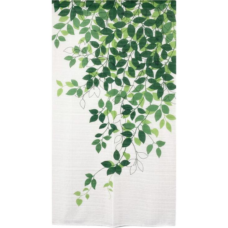 プリントのれん】ラインリーフ幅85x丈150cm-niil : ユキミ家具 - 通販