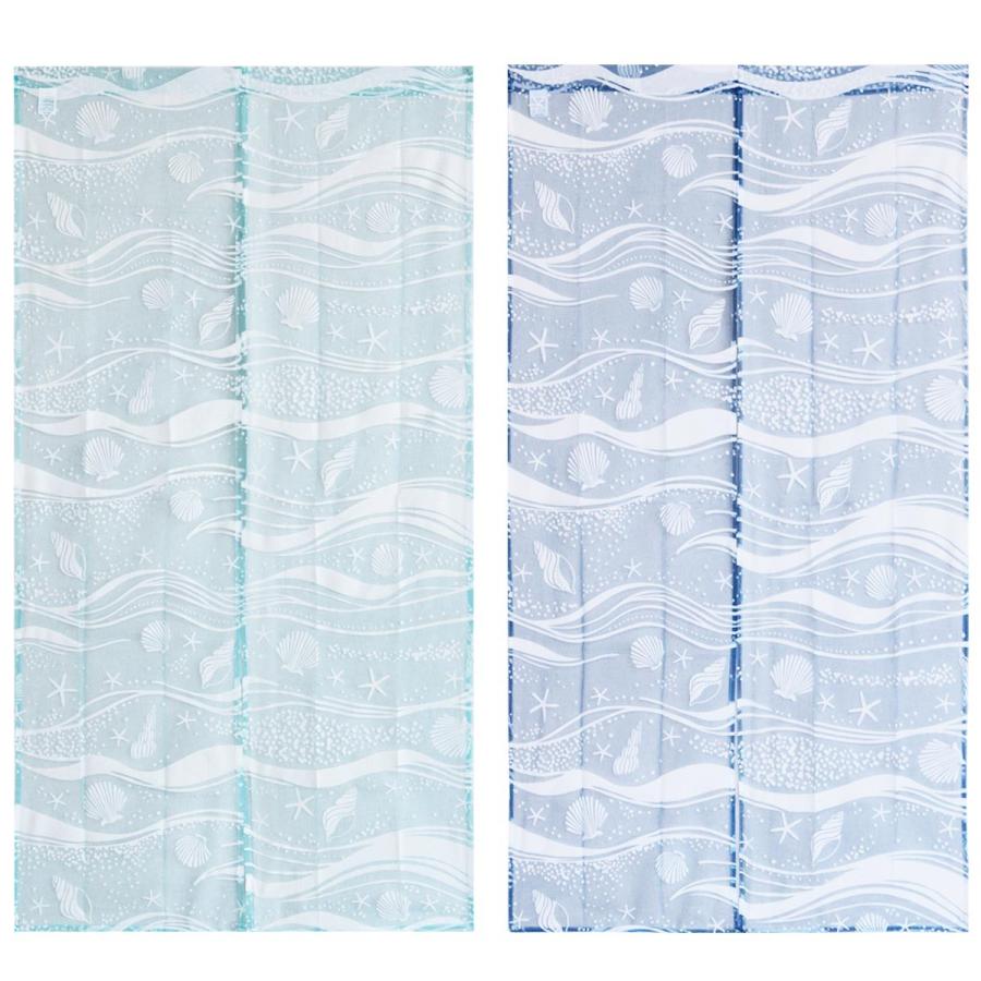 オパール のれん ウェーブ 85 150cm Tomo 暖簾 脱衣所 洗面所 波 ロング 長い ウエーブ