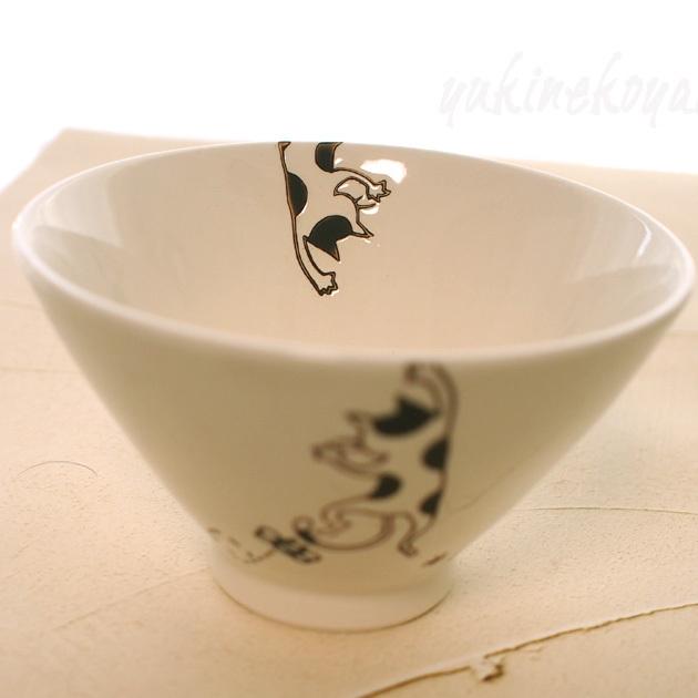 猫 お茶碗 ぶら下がりネコ 有田焼 波佐見焼 菊祥 日本製 飯碗 茶碗 椀