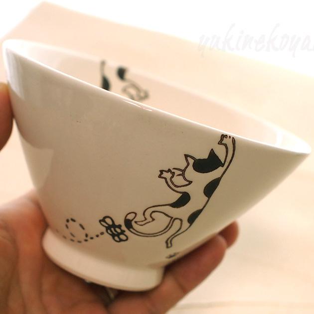 猫 お茶碗 ぶら下がりネコ 有田焼 波佐見焼 菊祥 日本製 飯碗 茶碗 椀