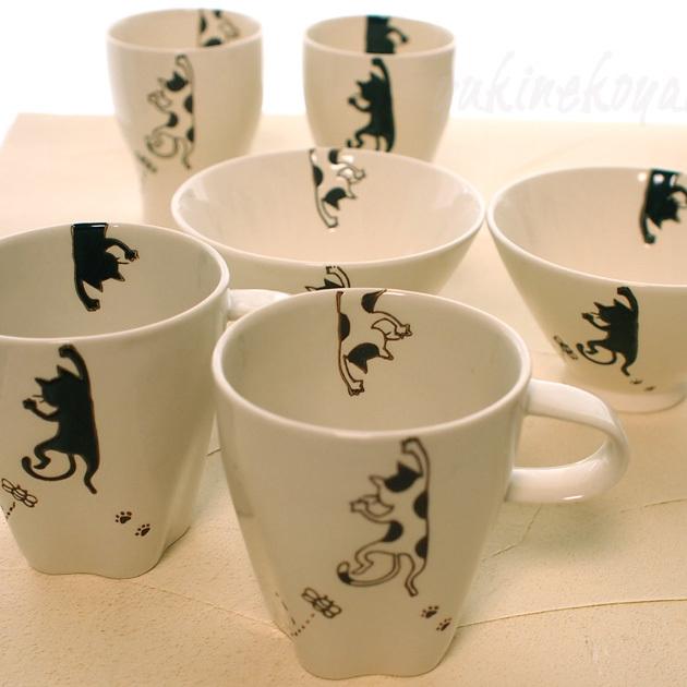 猫 お湯呑み ぶら下がりネコ 有田焼 波佐見焼 菊祥 日本製 湯呑 湯飲み