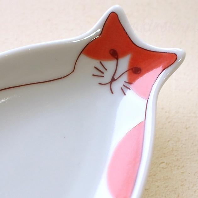 猫 お皿 九谷焼 小ネコ皿 ハレクタニ 箱入り 日本製 石川県 和風 和