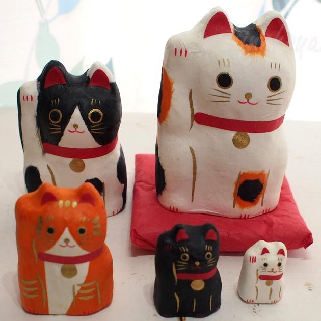 猫の置物 はりこーシカ ｒ 招き猫 ５匹セット 和紙 張り子 縁起小物 開運 和風置物 マトリョーシカ 猫雑貨 猫グッズ ネコ雑貨 ねこ柄 キャット Tsc Ac 2 猫雑貨の雪猫屋 通販 Yahoo ショッピング