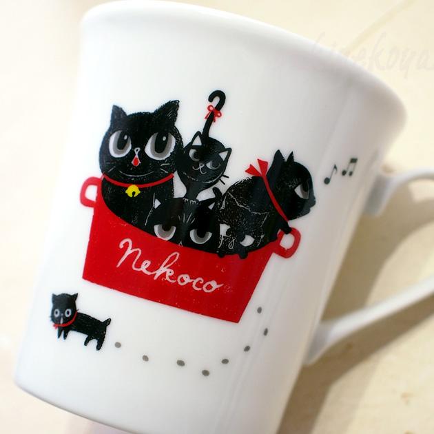 マグカップ 猫 NEKOCO〜ネココ〜 Shinzi Katoh シンジカトウ 黒猫 美濃