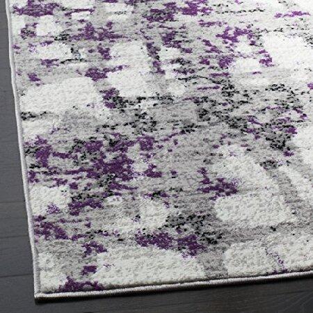 SAFAVIEH Skyler Collection 3' x 5' Grey / Purple SKY193R Modern Abstract Non-Shedding Living Room Bedroom Accent Rug｜yukinko-03｜03