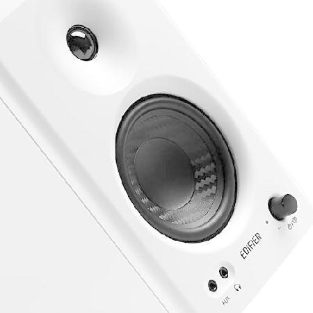 Edifier MR4 Powered Studio Monitor Speakers, 4' Active Near-Field Monitor Speaker - White (Pair)｜yukinko-03｜03