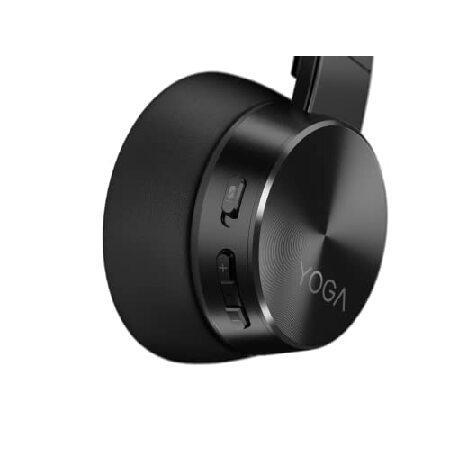 Lenovo Yoga Active Noise Cancellation Headphones, Wireless On-Ear Headphones, Bluetooth 5.0, 14Hrs Playtime, Microphone, Fold-Flat, Memory Foam Earpad｜yukinko-03｜02