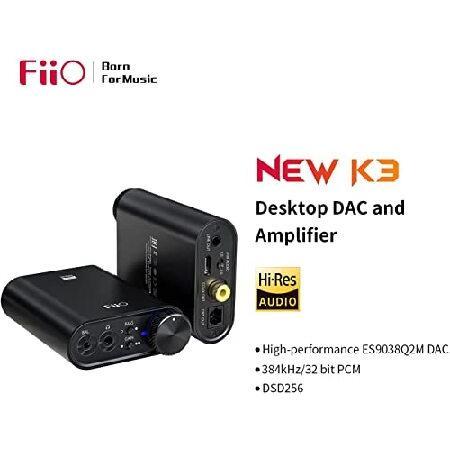 FiiO NEWK3 アンプ ヘッドホン アンプ ポータブル 高解像度 384kHz/32bit DSD256 USB Type-C ロスレス PC/ノートパソコン/スマートフォン/スピーカー ホームオー｜yukinko-03｜02