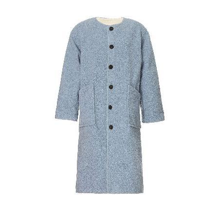 Derek Lam Collective RTR Design Collective Oversized Reversible Shearling Coat, Blue, Small｜yukinko-03｜02