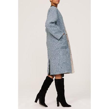 Derek Lam Collective RTR Design Collective Oversized Reversible Shearling Coat, Blue, Small｜yukinko-03｜03