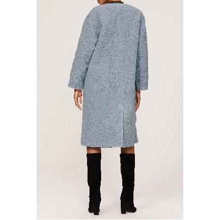Derek Lam Collective RTR Design Collective Oversized Reversible Shearling Coat, Blue, Small｜yukinko-03｜04