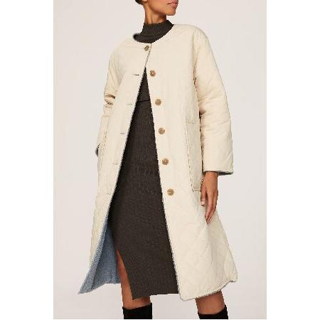 Derek Lam Collective RTR Design Collective Oversized Reversible Shearling Coat, Blue, Small｜yukinko-03｜05