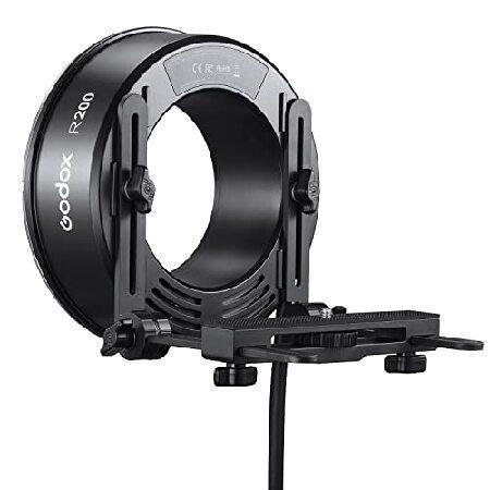 Godox R200 Ring Flash Head and RFT-25S Reflector for AD200Pro ＆ AD200,5800±200K 200W High Power Portable Portrait Shooting Ring Head Flash with Refl｜yukinko-03｜03