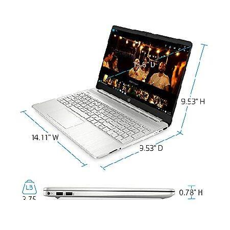 HP 2021 15.6' FHD Laptop Computer, AMD Athlon Silver 3050U Processor, 4GB DDR4 RAM, 128GB SSD, AMD Radeon Graphics, HD Webcam, HDMI, 1-Year Microsoft｜yukinko-03｜04