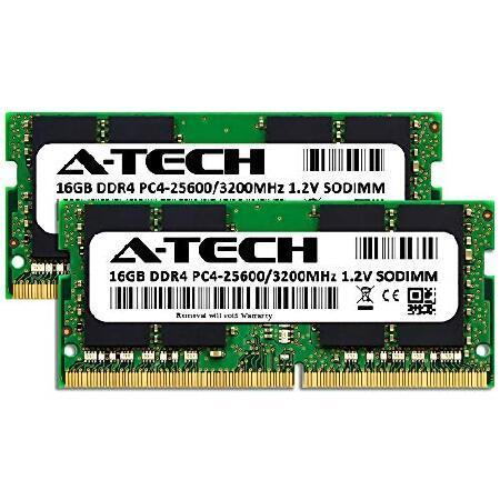 A-Tech 32GB キット (2x16GB) RAM 交換用 Crucial CT2K16G4SFRA32A | DDR4 3200 MHz PC4-25600 1.2V SODIMM 260ピン 非ECCメモリーモジュール｜yukinko-03｜02