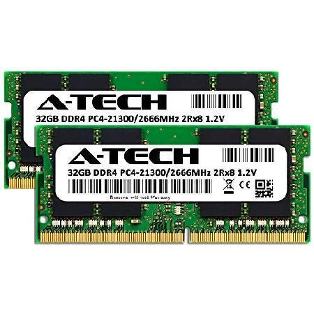 A-Tech 64GB Kit (2x32GB) RAM for HP ProDesk 400 G5 Mini, 600 G5 Mini | DDR4 2666MHz PC4-21300 SODIMM Non-ECC Memory Upgrade｜yukinko-03｜02