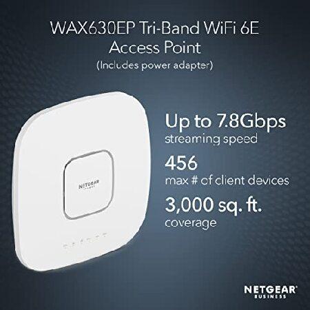 NETGEAR Cloud Managed Wireless Access Point (WAX630EP) - WiFi 6E Tri-Band AXE7800 Speed | Mesh | 802.11axe | MU-MIMO | Insight Remote Management | PoE｜yukinko-03｜02