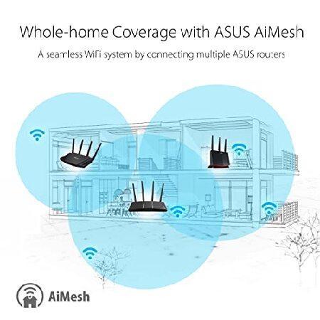 ASUS WiFi 6 Router (RT-AX57) - Dual Band AX3000 WiFi Router, Gaming ＆ Streaming, AiMesh Compatible, Included Lifetime Internet Security, Parental Con｜yukinko-03｜05